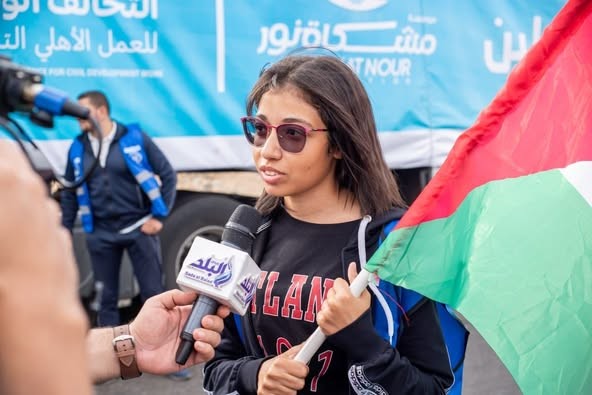 خروج الدفعة الأولى من مساعدات إغاثة أهل غزة، الخاصة بمؤسسة مشكاة نور ضمن أعمال قافلة التحالف الوطني للعمل الأهلي التنموي