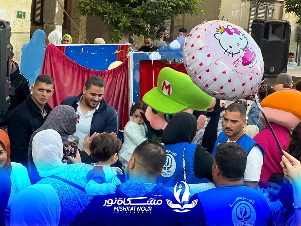 مؤسسة مشكاة نور تشارك أهالي بورسعيد والأخوة الفلسطينيين بالعريش احتفالاتهم بعيد الفطر المبارك