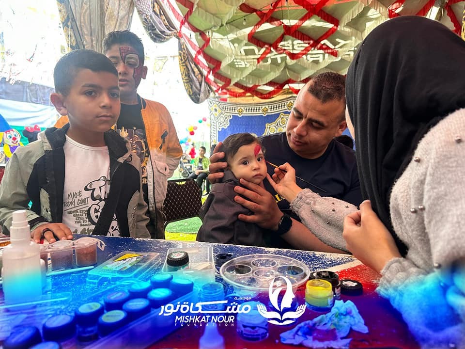 مؤسسة مشكاة نور تشارك أهالي بورسعيد والأخوة الفلسطينيين بالعريش احتفالاتهم بعيد الفطر المبارك