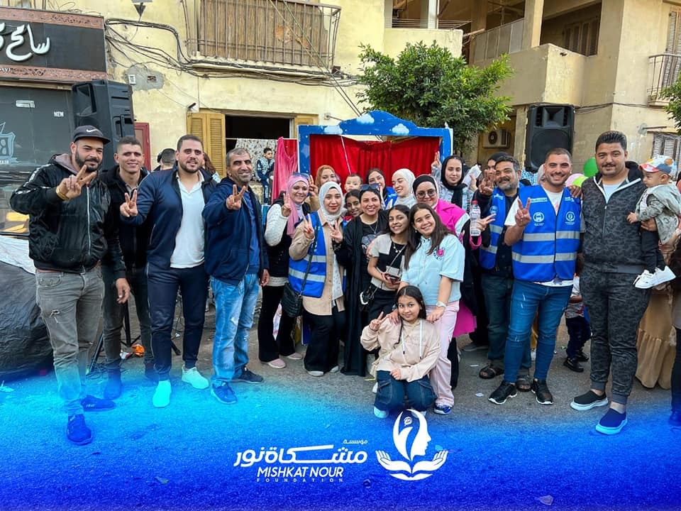 مؤسسة مشكاة نور تشارك أهالي بورسعيد والأخوة الفلسطينيين بالعريش احتفالاتهم بعيد الفطر المبارك