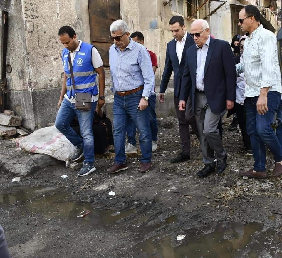 محافظ بورسعيد يتفقد المرحلة الثالثة لتطوير منطقة فاطمة الزهراء.